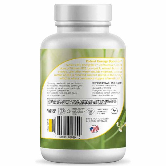 B12 Energizer +, 120 Lozenges, ZHL