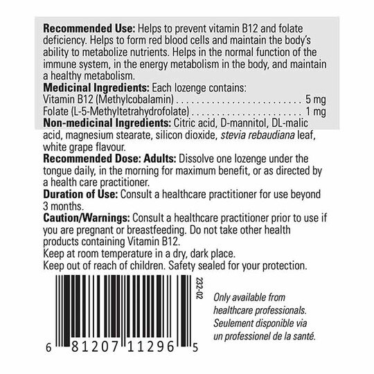 B12 Folate, 60 Lozenges, BIMD