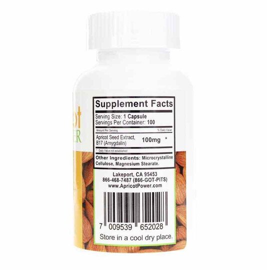 B17 Amygdalin 100 Mg, 100 Capsules, APP