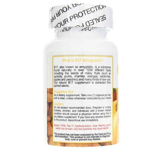 B17 Amygdalin 500 Mg, 100 Capsules, APP