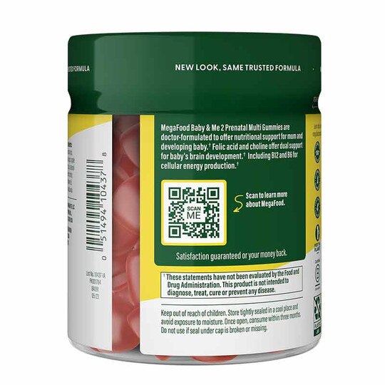 Baby & Me 2 Prenatal Multi Gummies, 60 Gummies, MGF