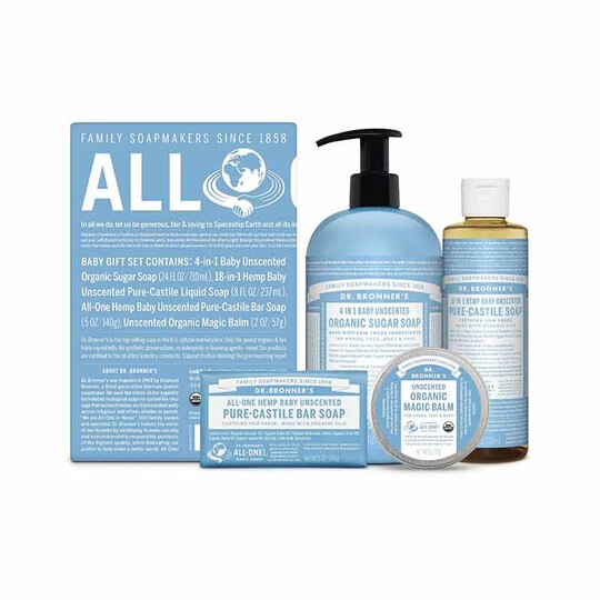 Baby Unscented Gift Set, 4 Pieces, DRBM