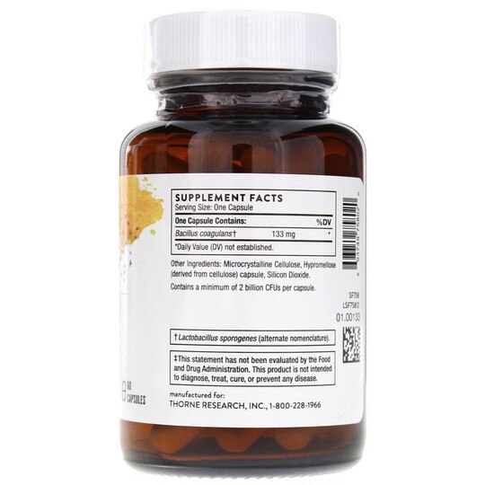 Bacillus Coagulans, 60 Veg Capsules, THR