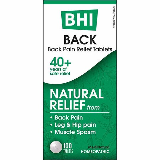 Back Pain Relief Tablets, 100 Tablets, BHI