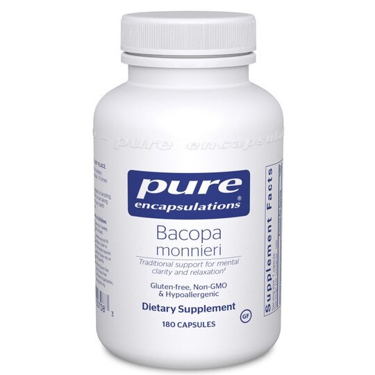 Bacopa Monnieri, 180 Capsules, PEC