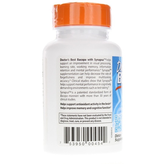 Bacopa with Synapsa 320 Mg, 60 Veg Capsules, DRB