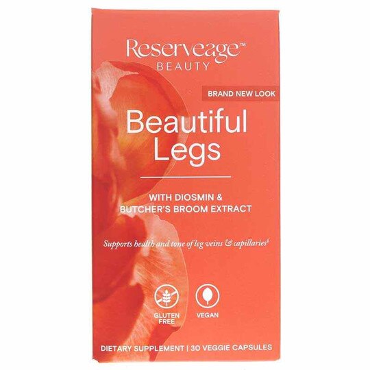 Beautiful Legs with Diosmin & Butchers Broom, 30 Veg Capsules, RVN