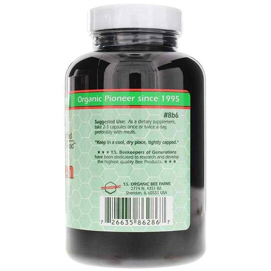 Bee Pollen Capsules, 200 Capsules, YSO