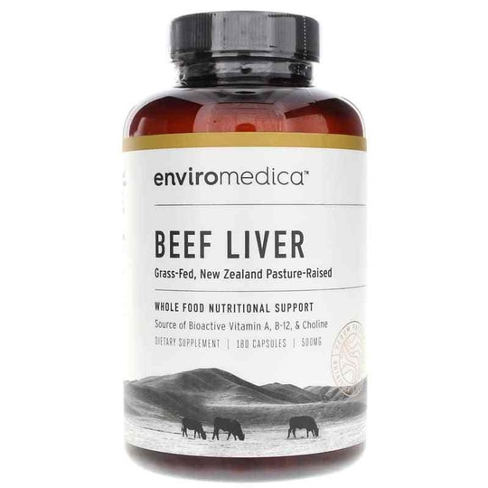 Beef Liver 500 Mg, 180 Capsules, ENV