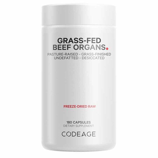 Beef Organs, 180 Capsules, CDE