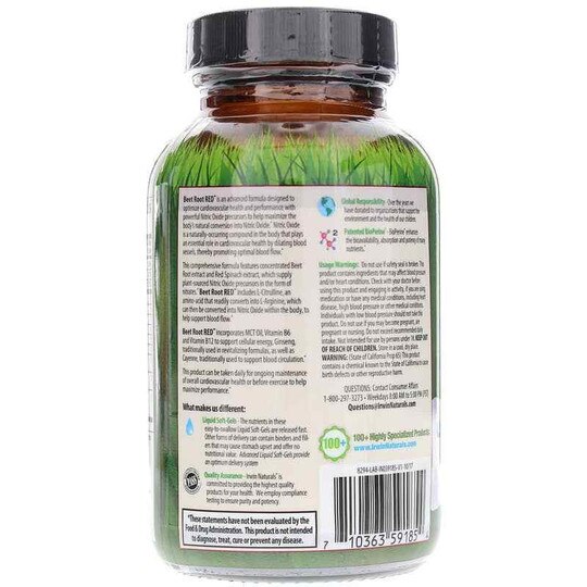 Beet Root RED, 60 Liquid Softgels, IRN