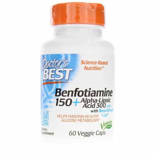 Benfotiamine 150 + Alpha Lipoic Acid, 60 Veg Capsules, DRB