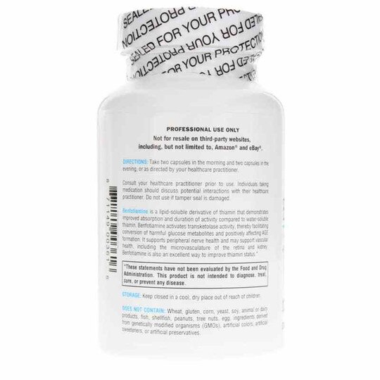 Benfotiamine, 120 Veg Capsules, XYM