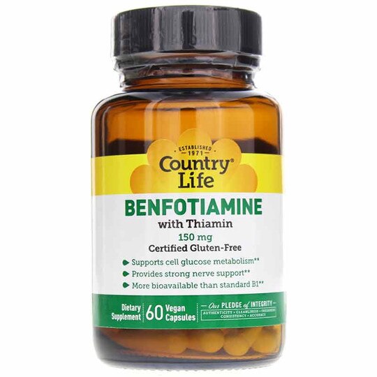 Benfotiamine with Thiamin 150 Mg, 60 Vegan Capsules, CTL