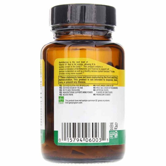 Benfotiamine with Thiamin 150 Mg, 60 Vegan Capsules, CTL