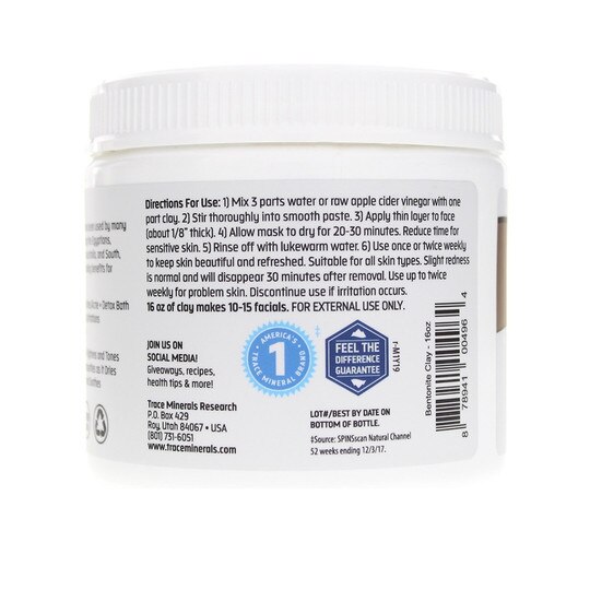 Bentonite Clay, 16 Oz, TMR