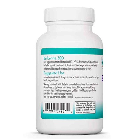 Berberine 500, 90 Veg Capsules, NTC