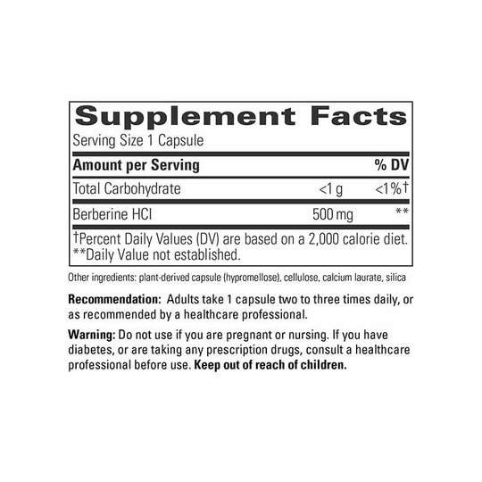 Berberine, 60 Veg Capsules, INT