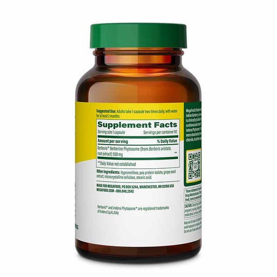 Berberine, 60 Capsules, MGF