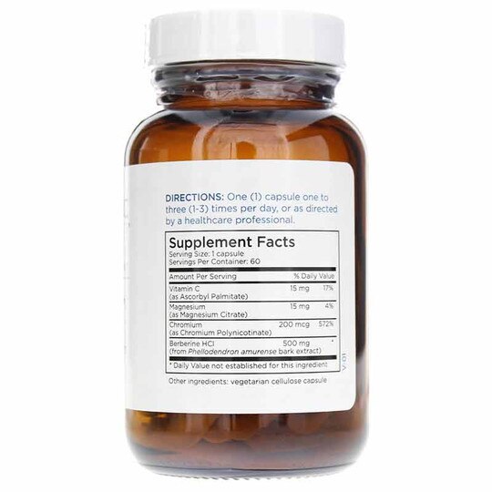 Berberine + Chromium Blood Sugar Support, 60 Capsules, MTM