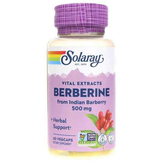 Berberine from Indian Barberry 500 Mg, 60 Veg Capsules, SLR