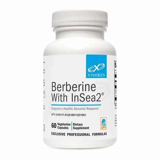 Berberine with InSea2, 60 Veg Capsules, XYM