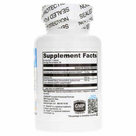 Berberine with InSea2, 60 Veg Capsules, XYM