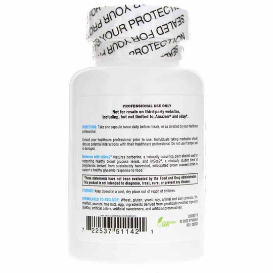 Berberine with InSea2, 60 Veg Capsules, XYM
