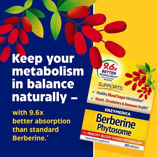 Berberine Phytosome, 60 Capsules, ENZ