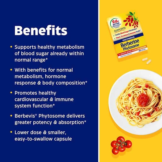 Berberine Phytosome, 60 Capsules, ENZ
