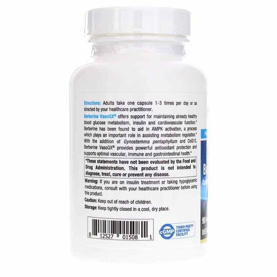 Berberine VasoQX, 90 Veg Capsules, NUM