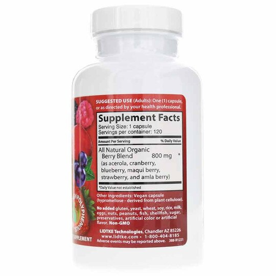 Berry-C Complete Vitamin C, 120 Veg Capsules, LDK