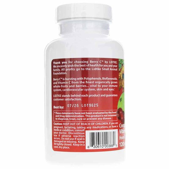 Berry-C Complete Vitamin C, 120 Veg Capsules, LDK