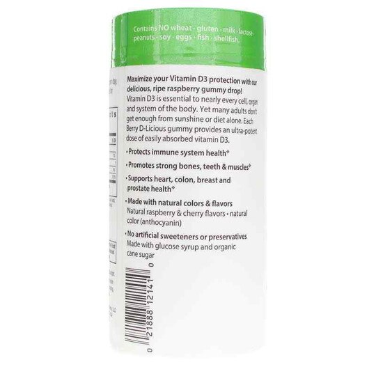 Berry D-Licious Vitamin D3 2500 IU, 50 Gummies, RBL