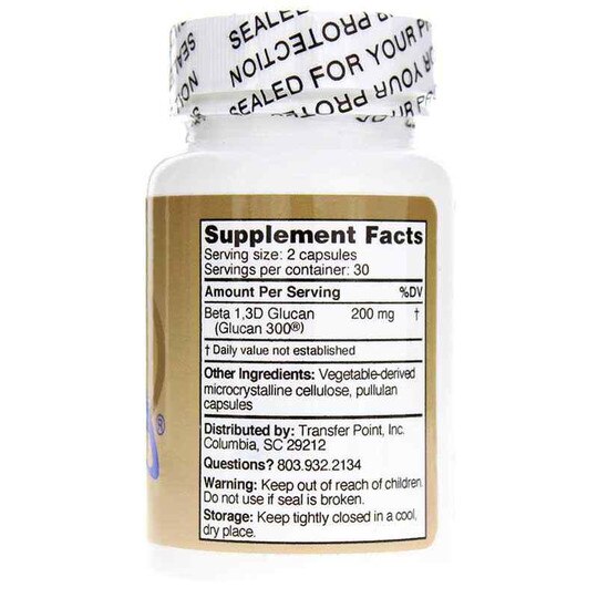 Beta 1,3D Glucan 100 Mg, 60 Capsules, TP