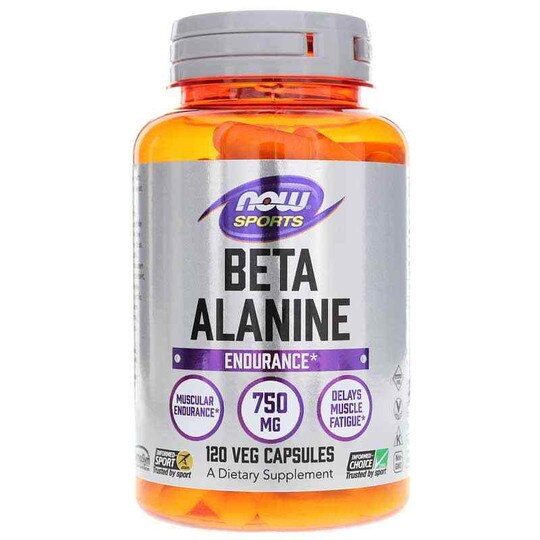 Beta-Alanine 750 Mg, 120 Veg Capsules, NOW