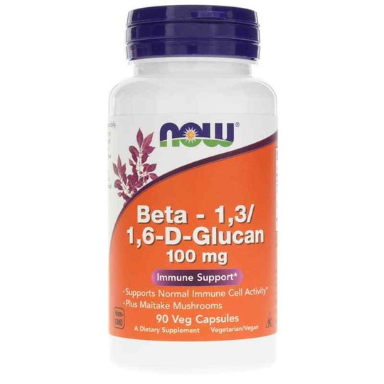 Beta - 1,3/1,6-D-Glucan 100 Mg, 90 Veg Capsules, NOW