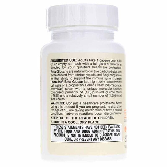 Beta Glucan, 60 Capsules, JRF