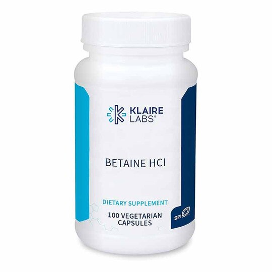 Betaine HCl, 100 Capsules, KL
