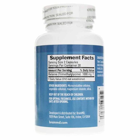 Betaine TMG, 60 Capsules, BMD