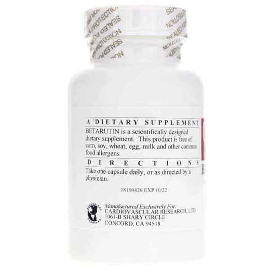 Betarutin 500 Mg, 60 Capsules, CR