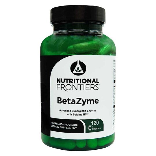 BetaZyme Advanced Synergistic Enzyme with Betaine HCl, 120 Capsules, NTF