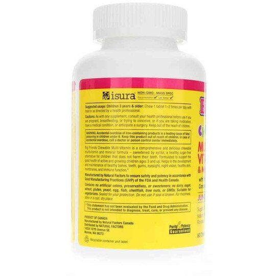 BigFriends Chewable Multivitamin Jungle Berry, 60 Chewab, NF