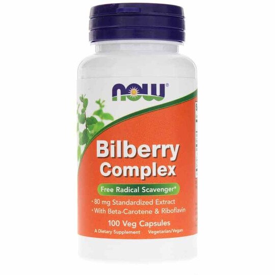 Bilberry Complex, 100 Veg Capsules, NOW