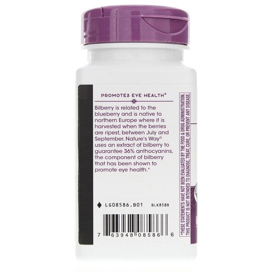 Bilberry Extract, 60 Veg Capsules, NWA