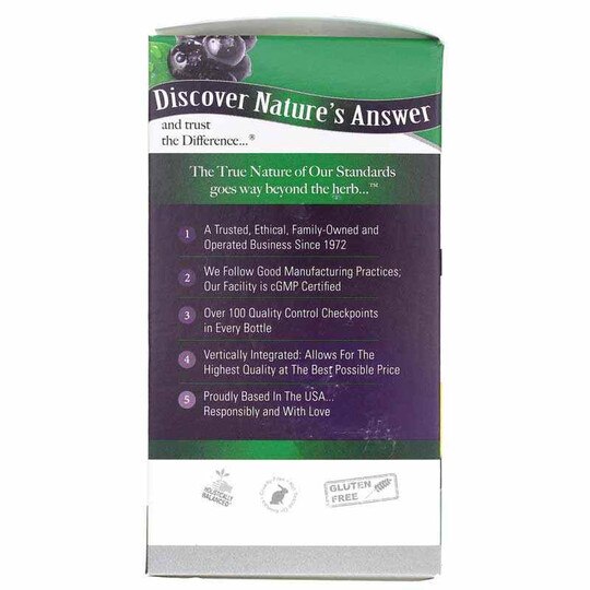 Bilberry Standardized, 90 Veg Capsules, NAN