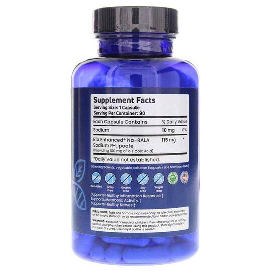 Bio-Enhanced R-Lipoic Acid 115 Mg, 90 Veg Capsules, GNR