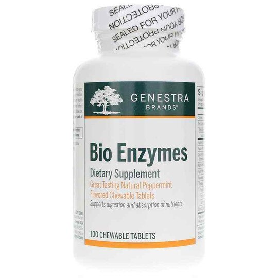 Bio Enzymes Peppermint Flavor, 100 Chewable Tablets, GEN