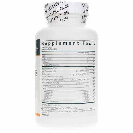 Bio Enzymes Peppermint Flavor, 100 Chewable Tablets, GEN