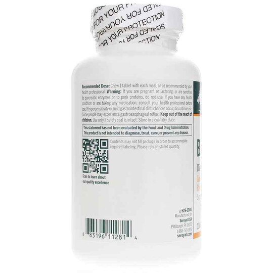 Bio Enzymes Peppermint Flavor, 100 Chewable Tablets, GEN